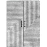  Ormar za montažu na zid Betonska siva 66 x 34,5 x 90 cm | shoptok.hr