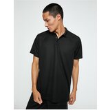 Koton Basic T-Shirt Polo Collar Buttoned Short Sleeve Quick Drying Fabric Cene