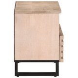 TV ormarić bijeli 70 x 34 x 46 cm od masivnog drva manga | shoptok.hr