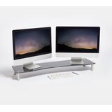 Vonhaus steklen podstavek za monitor XL črn | Shoptok.si