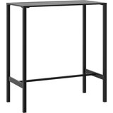  Barski stol crni 100 x 50 x 110 cm od čelika obloženog prahom | shoptok.hr