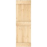  Klizna vrata s priborom za montažu 70 x 210 cm masivna borovina | shoptok.hr