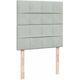 Box spring krevet s madracem svjetlosivi 100x200 cm baršunasti | shoptok.hr