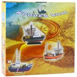  Kolekcionarska maketa ribarskog broda 30x26cm - plavi | shoptok.hr