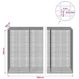  Gabion s žicom debljine 3 5 mm i mrežom 5x2 5 cm - 100 cm 200 cm 1200 cm | shoptok.hr