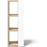 TemaHome Bela knjižna omara v hrastovem dekorju 40x114 cm Ella - TemaHome Cene