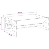  Kamin Rđa 60 x 40 x 20 cm Otporni čelik | shoptok.hr