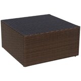  Vrtna Stolica s Tabureom Poli Ratan Smeđi | shoptok.hr