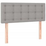  Okvir kreveta s oprugama i madrac svjetlosivi 90x200cm tkanina | shoptok.hr