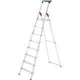 Hailo Aluminijasta dvokraka lestev s stopnicami StandardLine L60, nosilnost 150 kg, 8 stopnic | Shoptok.si