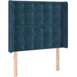  Uzglavlje tamnoplavo 103x16x118/128 cm baršunasto | shoptok.hr
