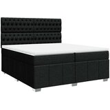  Krevet s oprugama i madracem crni 200x200 cm od tkanine | shoptok.hr