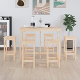 vidaXL barska garnitura 7-delna trdna borovina | Shoptok.si