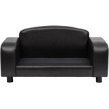 SOFA za pse crna 80 x 50 x 40 cm od umjetne kože | Eponuda.com
