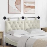  Držeće uzglavlje Zidne Krema 130 x 55 x 7 cm Baršun - Krema 120 cm bez LED | shoptok.hr