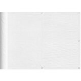  Balkonsko platno belo 75x700 cm 100 % poliestrski oxford | Shoptok.si