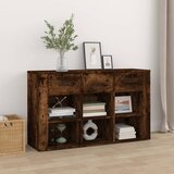  Komoda boja dimljenog hrasta 100x30x59,5 cm konstruirano drvo | shoptok.hr