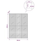  Gabion s žicom debljine 5 mm i mrežom 5x5 cm 150x10x200 cm - 10 cm 200 cm 150 cm | shoptok.hr