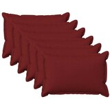  Jastuk s jastukom HOUTEN 6 kom. Vinska crvena Umjetni lan - boja crnog vina 40 x 60 cm 6 | shoptok.hr