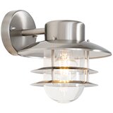 QAZQA Industriële wandlamp staal IP44 - Shell | Shoptok.si