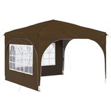 vidaXL Zložljivi šotor za zabave 290 x 290 x 245 cm Taupe, (5000219056) | Shoptok.si
