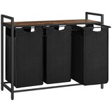Vitapur koš za perilo Vasagle Ila Trio – 3 x 38 L, črn, univ Cene