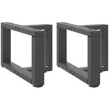 Furnova Noge kavne mizice T-oblika 2 kosa antracit 50x25x(30-31) cm, (21915163) Cene