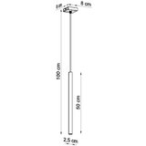  Obesna svetilka PASTELO 1 bela, (21626807) | Shoptok.si