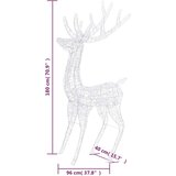 vidaXL XXL akrilni božićni sob 250 LED žarulja 180 cm raznobojni | shoptok.hr