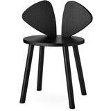 Nofred® lesena otroška mizica in stolček mouse school black (6-10 let) | Shoptok.si