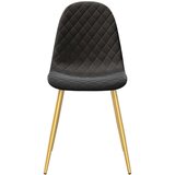  Jedilni stoli 4 kosi črn žamet | Shoptok.si