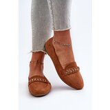 Boto Shiny Women's Loafers With Chain Camel Aredilla | shoptok.hr