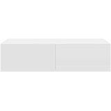  Zidna polica s ladicama bijela 60x26,5x15 cm izrađeno drvo | shoptok.hr