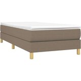  Krevet s oprugama i madracem smeđesivi 100 x 200 cm od tkanine | shoptok.hr