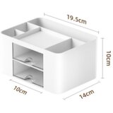  Stolni organizator s ladicama i pretincima - bijeli | shoptok.hr
