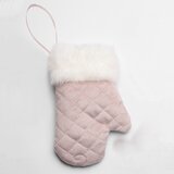  Novogodišnji ukras za jelku roze rukavica 13cm | ePonuda.com