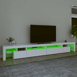 TV ormarić s LED svjetlima bijeli 290x36,5x40 cm | shoptok.hr