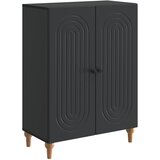 vidaXL Strani šal Črna 66 x 34,5 x 90 cm Inženirski les, (5000217232) | Shoptok.si
