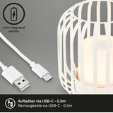 BRILO LED prigušiva punjiva stona lampa LED/2W/5V IP44 bela | Eponuda.com