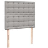 Krevet s oprugama i madracem svjetlosivi 120x190 cm od tkanine | shoptok.hr