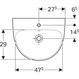 Geberit Selnova 55 lavabo 500.315.01.1(7) | ePonuda.com