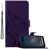 Cadorabo Google PIXEL 4A 5G in klasična temno modra - ovitek v cvetličnem dizajnu z magnetnim zapiranjem, stoječo funkcijo in režami za kartice, (20860633) | Shoptok.si