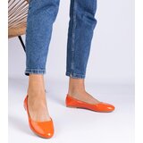 Gemre Orange patent ballet flats Aurika | Shoptok.si