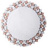 Kayoom STENSKO OGLEDALO, 80/80/1,6 cm kovina, steklo, leseni material Cene