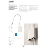  Redo 01-2754 - Fleksibilna LED lampica WALLIE LED/3W/230V USB CRI 90, bela | Eponuda.com