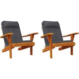 vidaXL Jastuci za stolicu Adirondack 2 kom antracit od tkanine Oxford | shoptok.hr