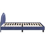 Krevet za djecu s uzglavljem Policijska plava 90 x 190 cm | Eponuda.com