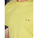 DStreet T-shirt męski z haftem żółty | Shoptok.si