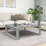  Klubska mizica siva sonoma 100x100x35 cm konstruiran les, (20714554) Cene