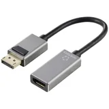 RF-5246622 DisplayPort / HDMI adapter [1x muški konektor DisplayPort - 1x ženski konektor HDMI] crna Ultra HD (8K), aluminijski utikač 0.15 m